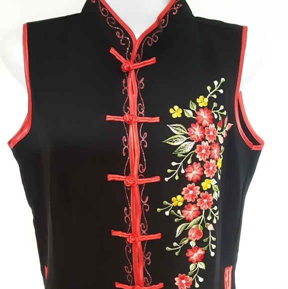 Authentic Elegant Asian "Ao Dai"  2 Piece Tunic Outfit - Picture 2 of 9